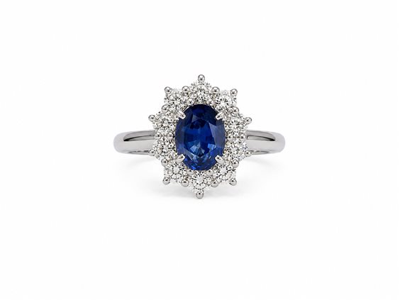 Anello Crivelli Donna in Oro bianco Zaffiro 1.95 Ct 326-CONT-AN - 326-CONT-AN